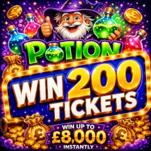 WIN 200 TICKETS INTO POTION PAYDAY