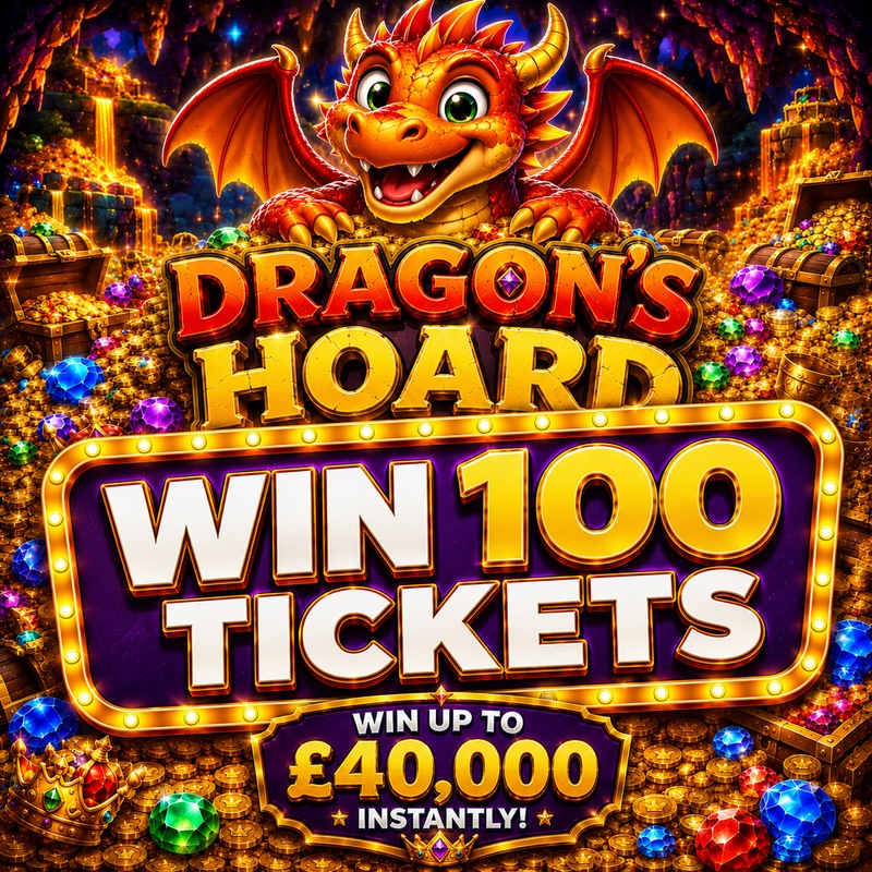 WIN 100 TICKETS INTO DRAGONS HOARD