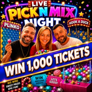 WIN 1,000 TICKETS INTO PICK N MIX