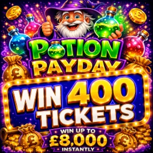 WIN 400 TICKETS INTO POTION PAYDAY