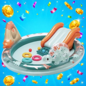 Chad Valley Inflatable Dino Pool